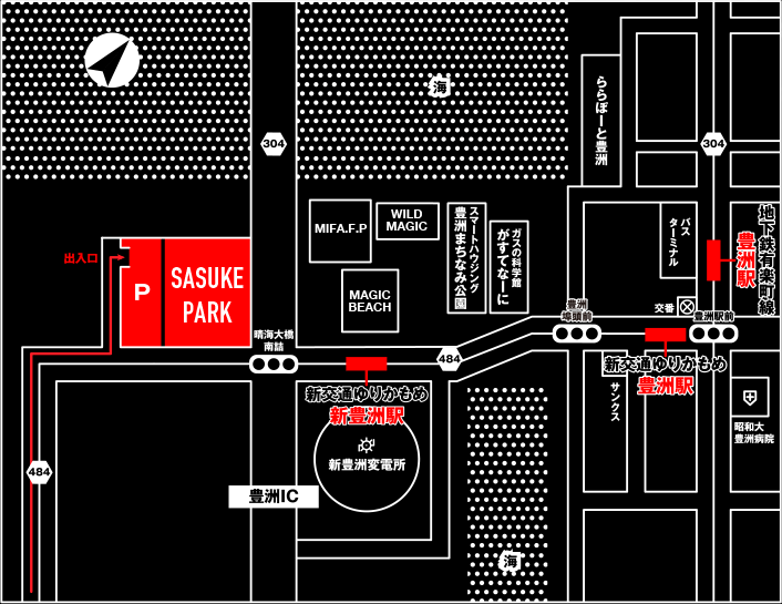 イベント会場までの案内地図